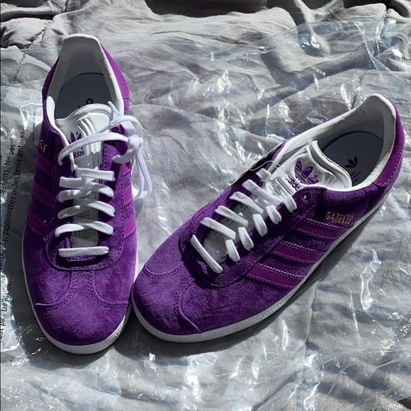 purple suede adidas